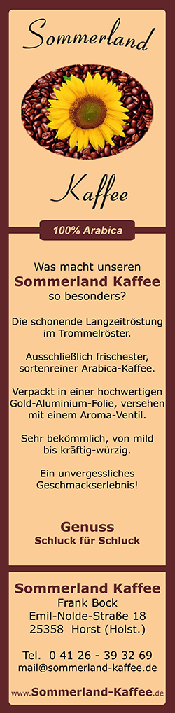 Sommerland Kaffee - Genuss Schluck für Schluck